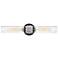 Hinkley - Bath Ellison Two Light Vanity- Black with Brushed Nickel accents