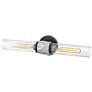6_Hinkley - Bath Ellison Two Light Vanity- Black with Brushed Nickel accents more views
