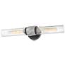 Hinkley - Bath Ellison Two Light Vanity- Black with Brushed Nickel accents