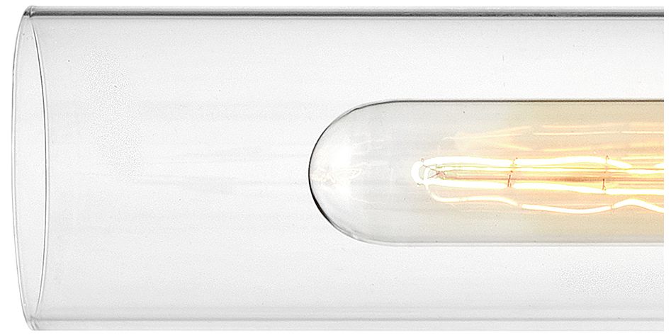 Hinkley - Bath Ellison Two Light Vanity- Black with Heritage Brass accents