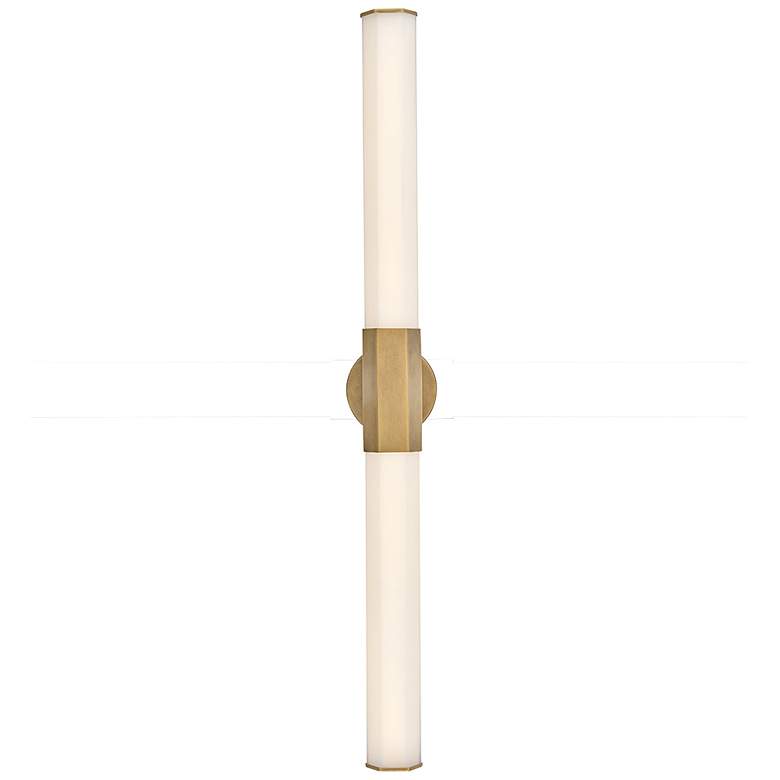 Image 6 Hinkley Bath Facet Extra Large LED Vanity 5" Heritage Brass more views