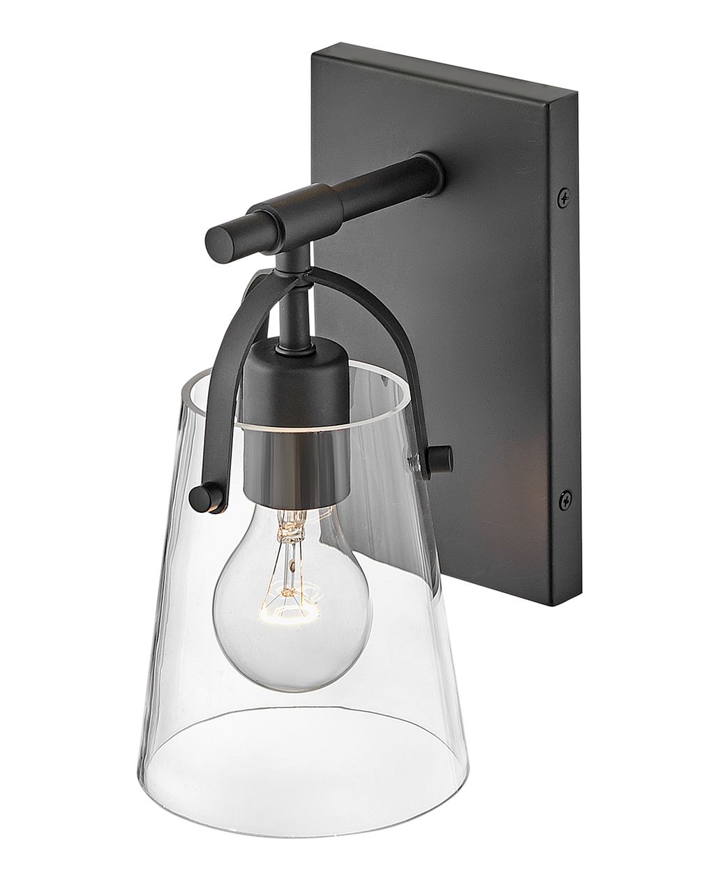 Image 5 Hinkley Bath Foster Medium Sconce 5.0" Black more views