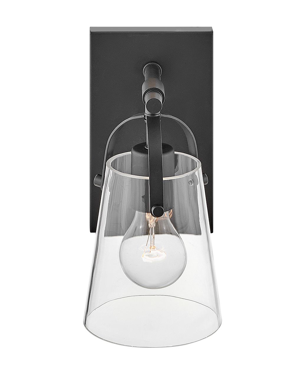 Image 6 Hinkley Bath Foster Medium Sconce 5.0" Black more views