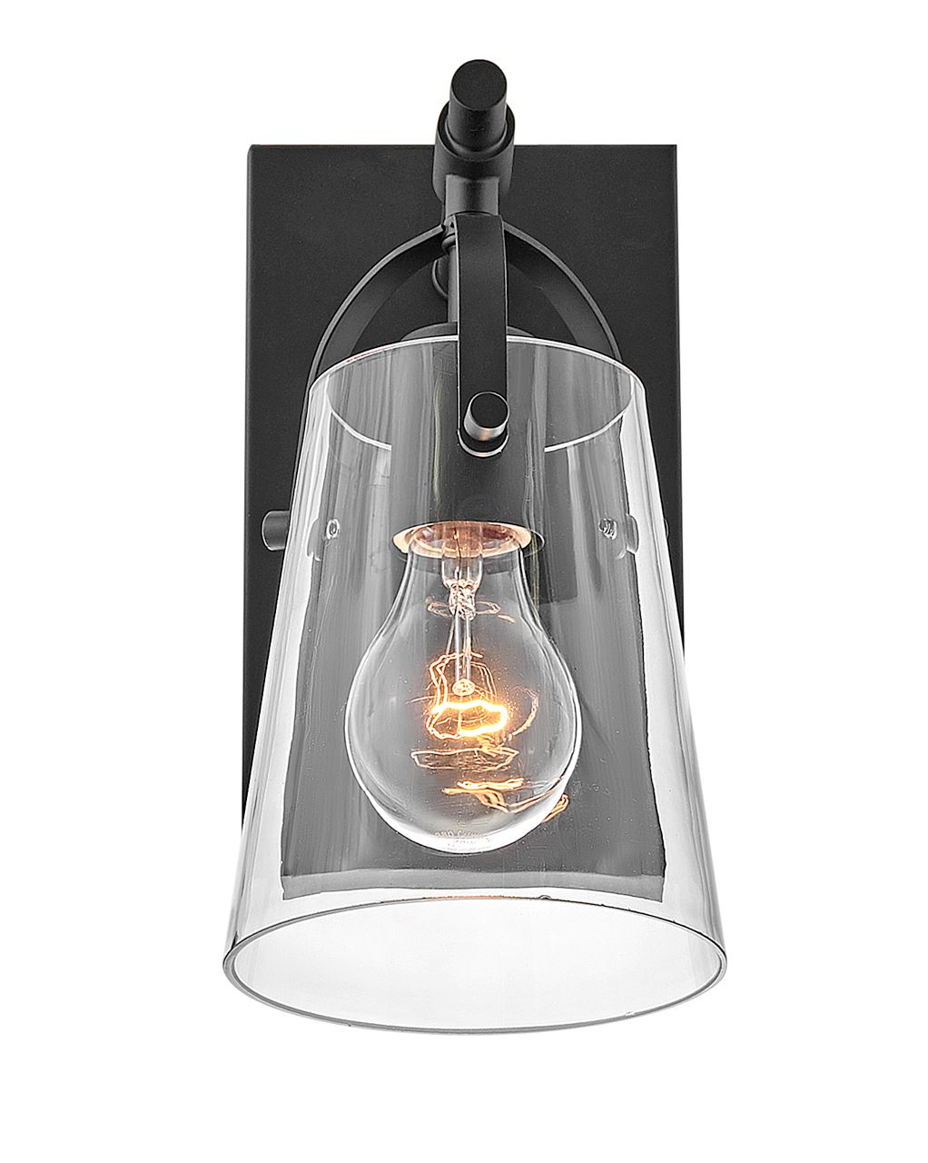 Image 7 Hinkley Bath Foster Medium Sconce 5.0" Black more views