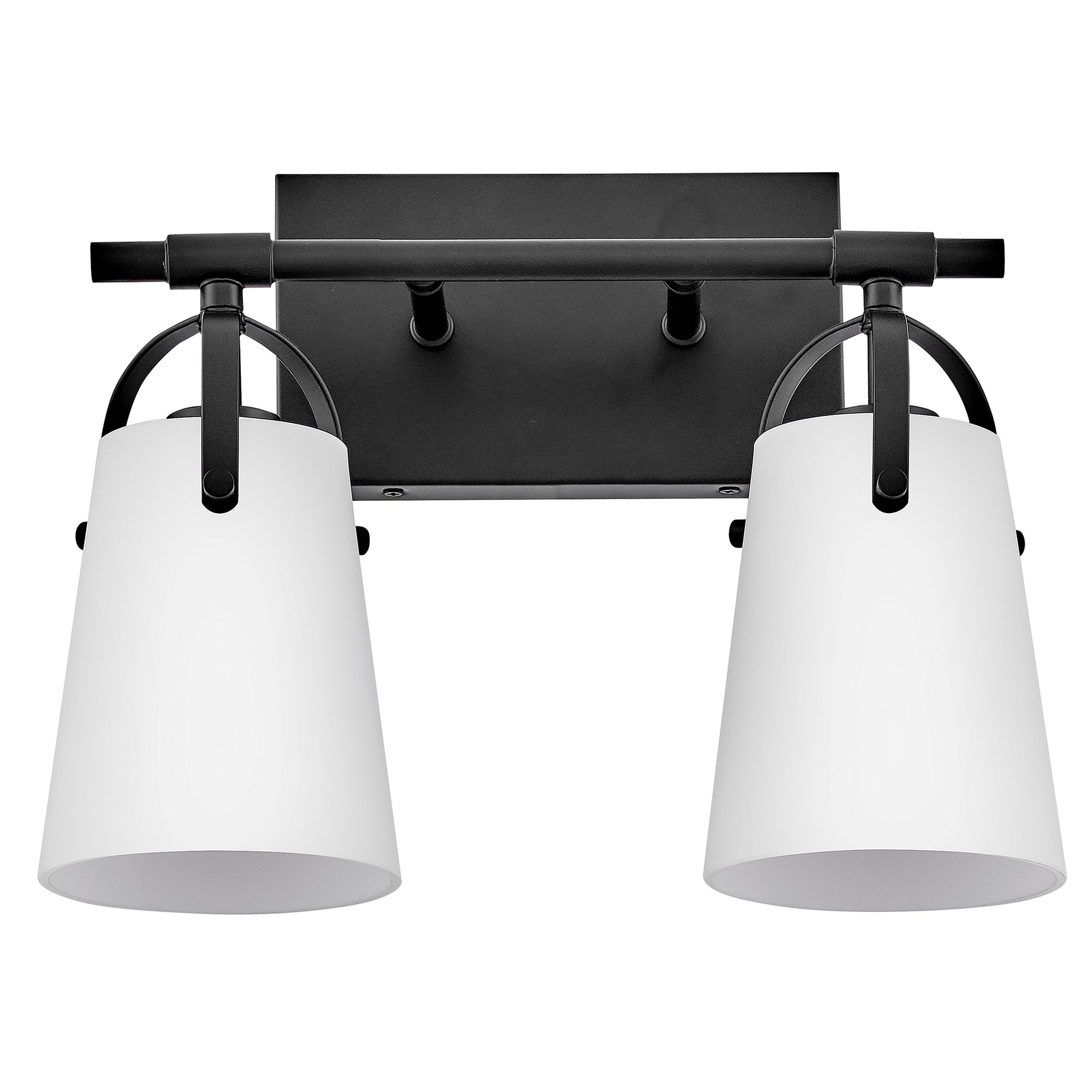 Image 3 Hinkley Bath Foster Small Two Light Vanity 13.75" Black more views