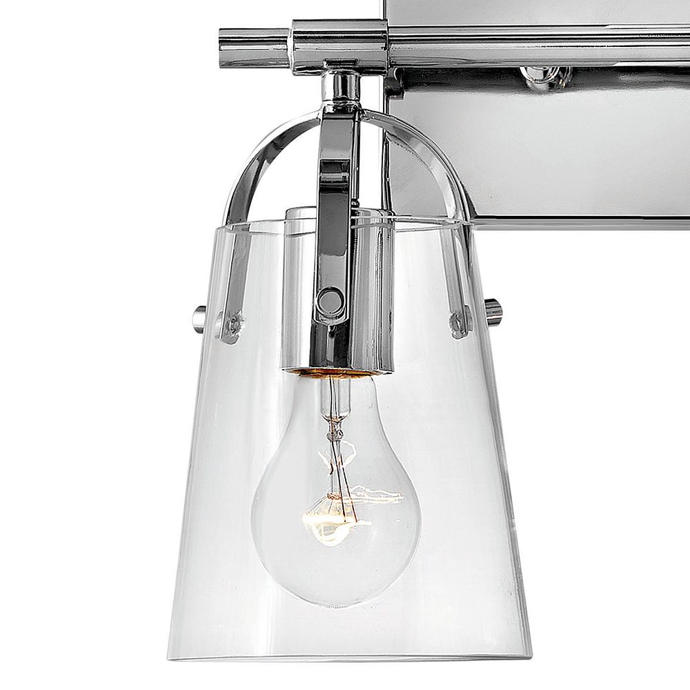 Image 3 Hinkley Bath Foster Small Two Light Vanity 13.75" Chrome more views