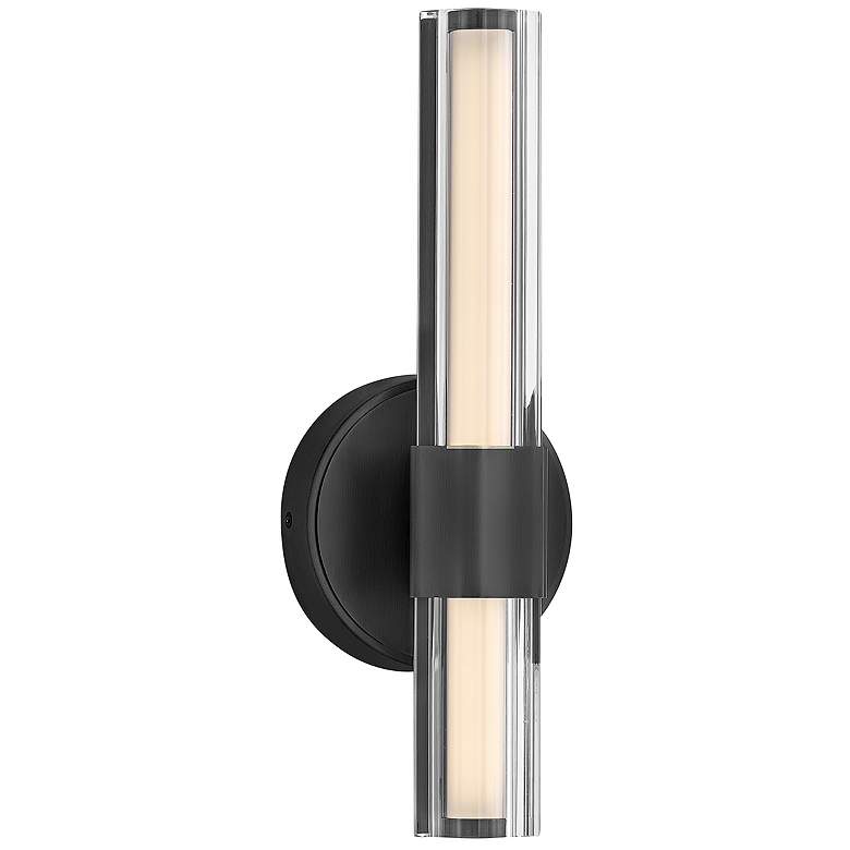 Image 1 Hinkley Bath Georgette Medium LED Sconce 5.25" Black