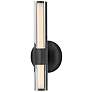 1_Hinkley Bath Georgette Medium LED Sconce 5.25" Black