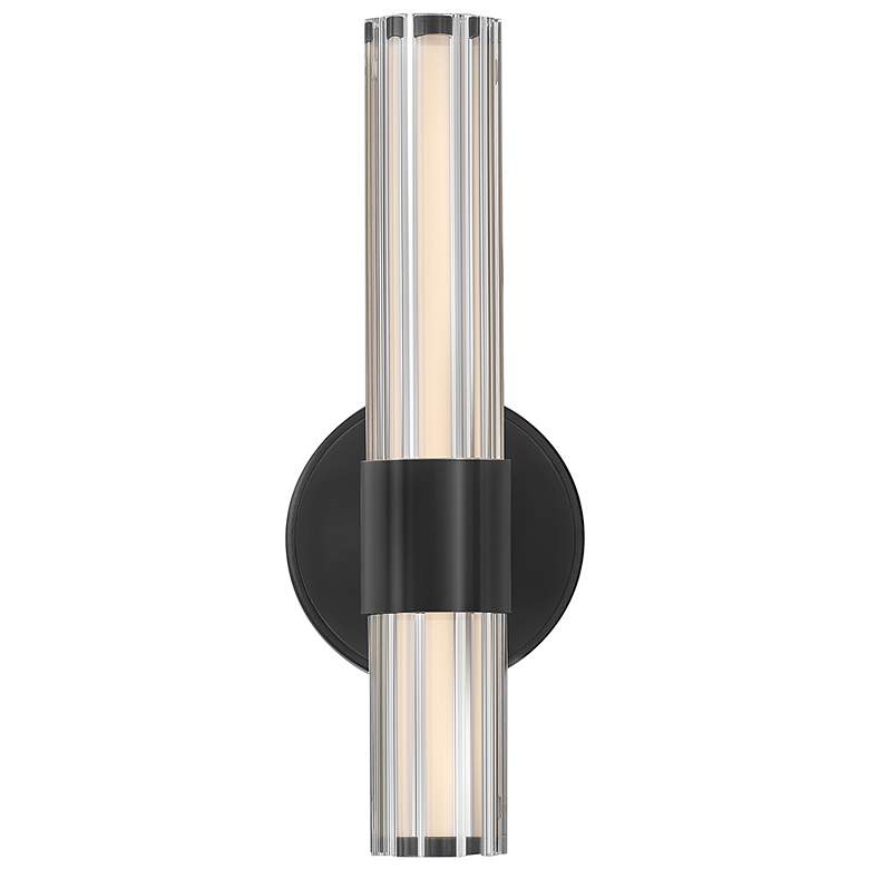 Image 6 Hinkley Bath Georgette Medium LED Sconce 5.25" Black more views