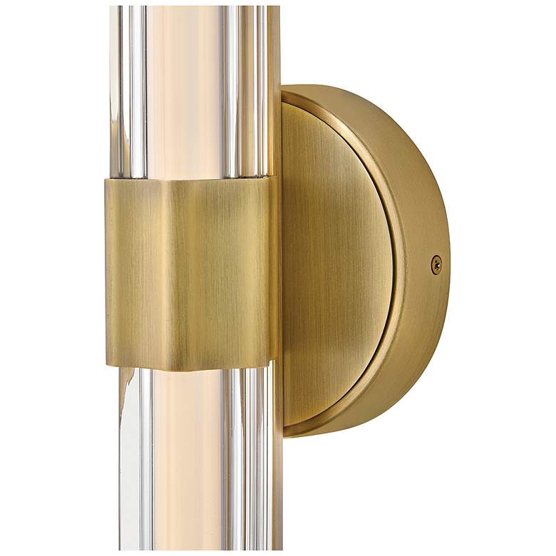 Image 3 Hinkley Bath Georgette Medium LED Sconce 5.25" Lacquered Brass more views