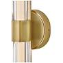 3_Hinkley Bath Georgette Medium LED Sconce 5.25" Lacquered Brass more views