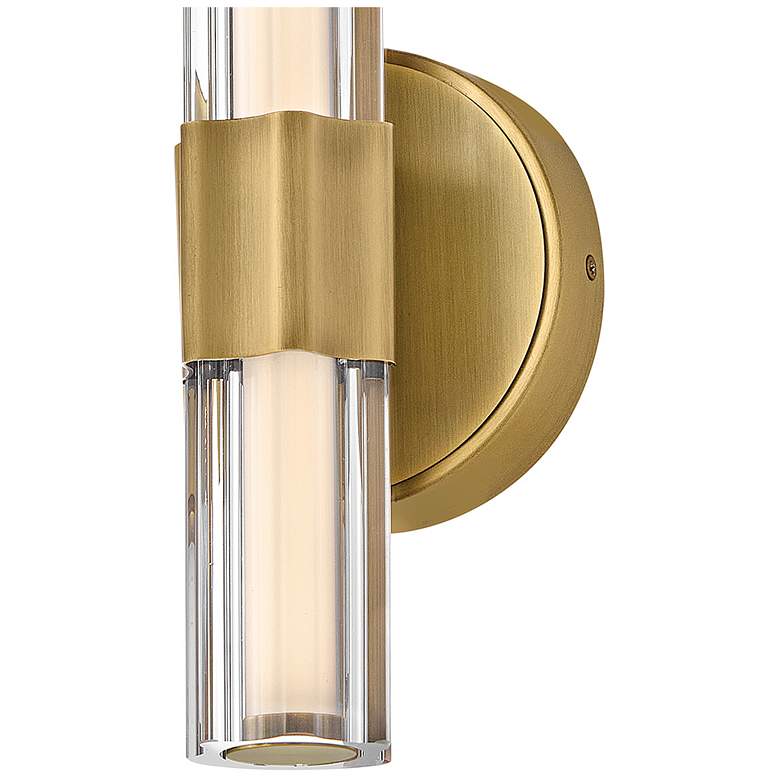 Image 4 Hinkley Bath Georgette Medium LED Sconce 5.25" Lacquered Brass more views