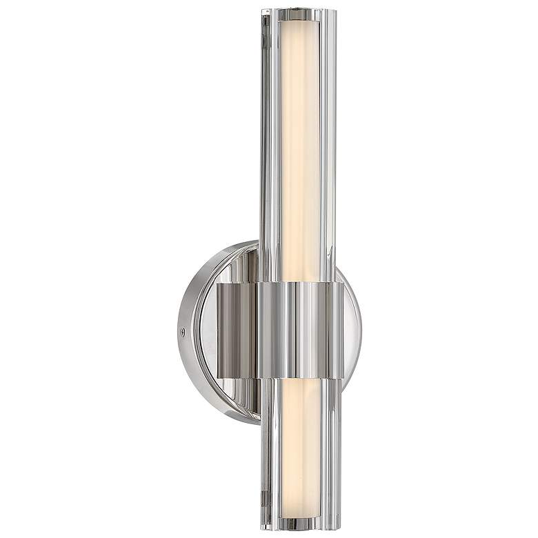 Image 1 Hinkley Bath Georgette Medium LED Sconce 5.25" Polished Nickel