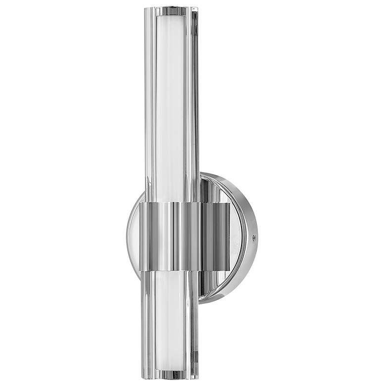 Image 2 Hinkley Bath Georgette Medium LED Sconce 5.25" Polished Nickel more views