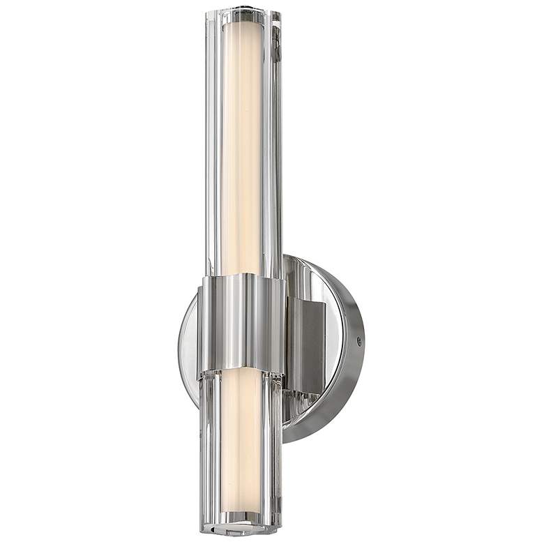 Image 4 Hinkley Bath Georgette Medium LED Sconce 5.25" Polished Nickel more views