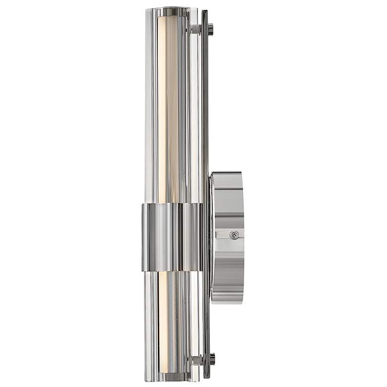 Image 5 Hinkley Bath Georgette Medium LED Sconce 5.25" Polished Nickel more views