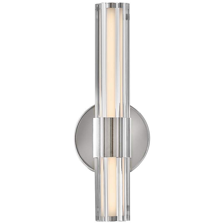Image 6 Hinkley Bath Georgette Medium LED Sconce 5.25" Polished Nickel more views