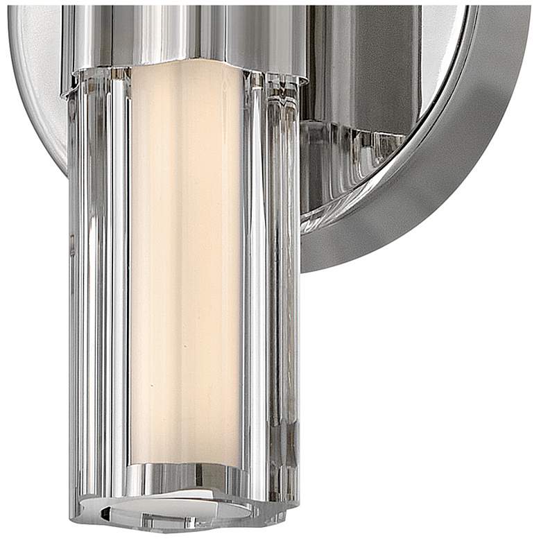 Image 7 Hinkley Bath Georgette Medium LED Sconce 5.25" Polished Nickel more views