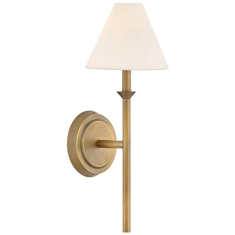 Image 1 Hinkley Bath Greta Medium Sconce 6.25" Heritage Brass