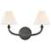 Hinkley Bath Greta Small Two Light Vanity 18" Blackened Brass