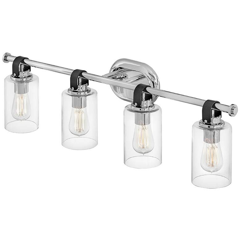 Image 6 Hinkley Bath Halstead Large Four Light Vanity 32" Chrome more views