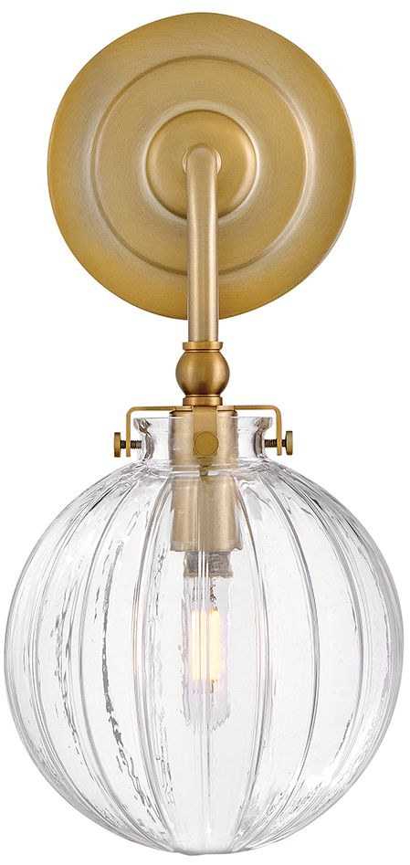 Image 7 Hinkley Bath Helene Medium Single Light Sconce 6.25" Lacquered Brass more views