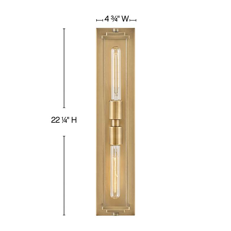 Image 4 Hinkley Bath Henri Large Two Light Vanity 4.75" Heritage Brass more views