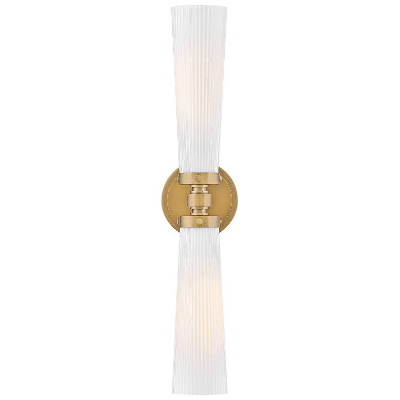 Image 1 Hinkley Bath Jude Medium Two Light Vanity 5" Heritage Brass