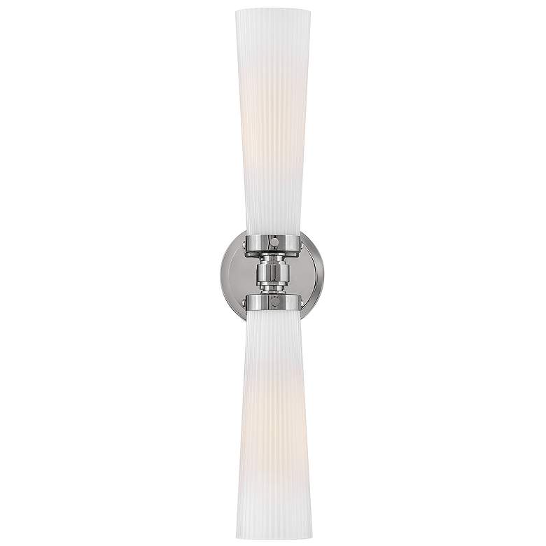 Image 1 Hinkley Bath Jude Medium Two Light Vanity 5" Polished Nickel