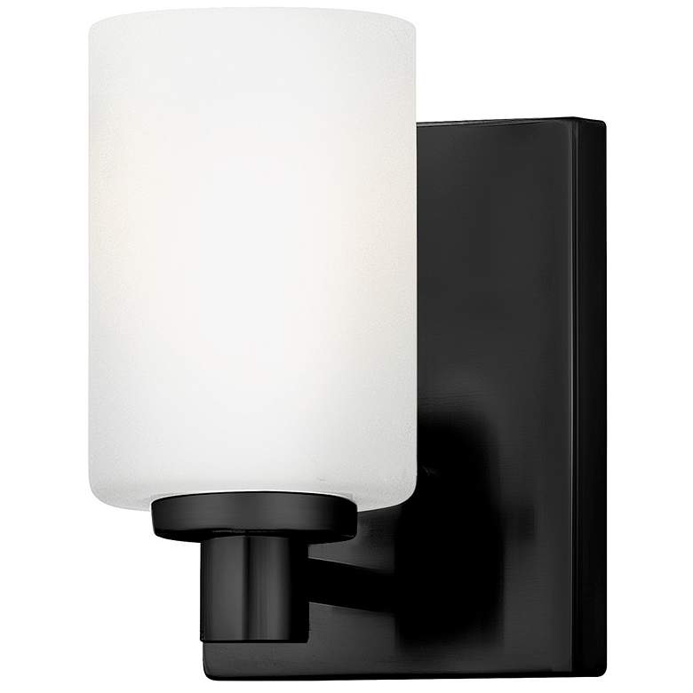 Image 1 Hinkley Bath Karlie Small Single Light Sconce 4.5" Black