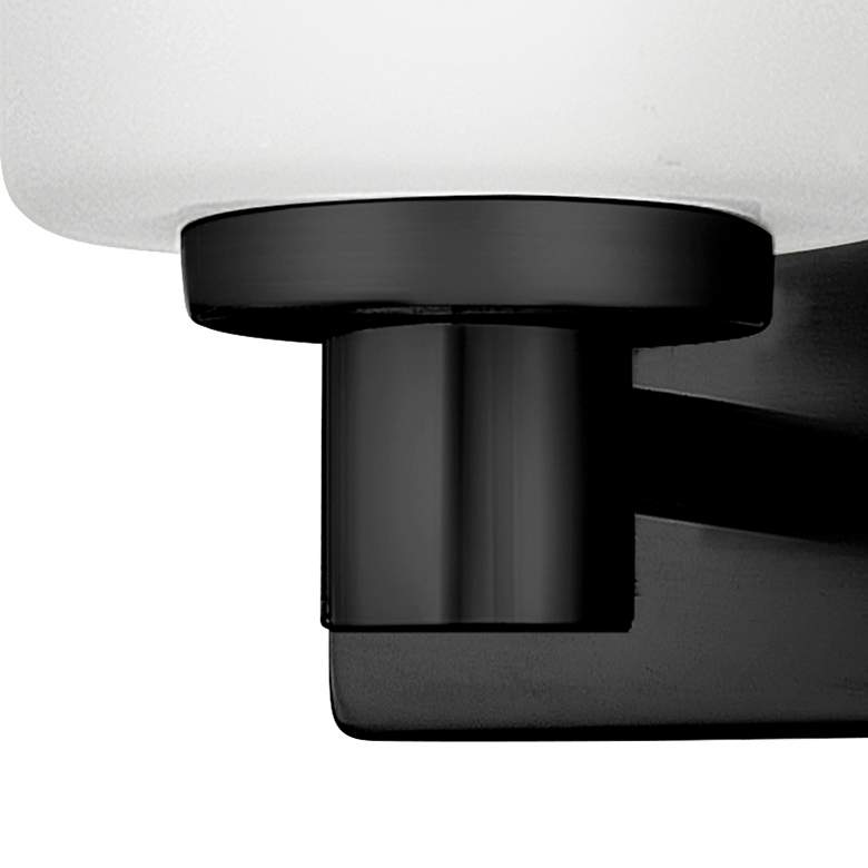 Image 3 Hinkley Bath Karlie Small Single Light Sconce 4.5" Black more views