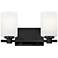 Hinkley Bath Karlie Small Two Light Vanity 13.25" Black