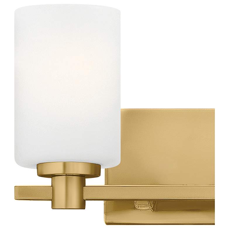 Image 2 Hinkley Bath Karlie Small Two Light Vanity 13.25" Lacquered Brass more views
