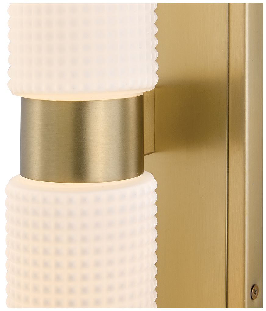 Image 4 Hinkley Bath Lottie Medium LED Vanity 4.75" Lacquered Brass more views