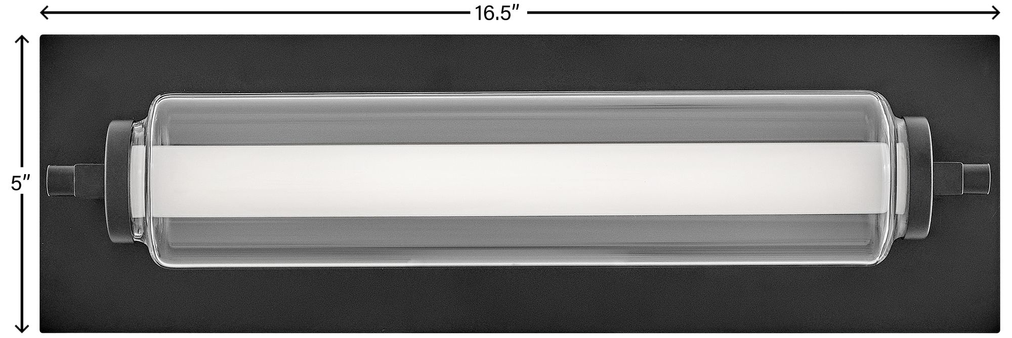 Hinkley - Bath Lucien Small LED Vanity- Black