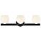 Hinkley Bath Mae Medium Three Light Vanity 24" Black