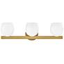 2_Hinkley Bath Mae Medium Three Light Vanity 24" Lacquered Brass more views
