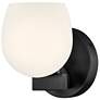 1_Hinkley Bath Mae Small Single Light Sconce 5.25" Black