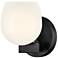 Hinkley Bath Mae Small Single Light Sconce 5.25" Black