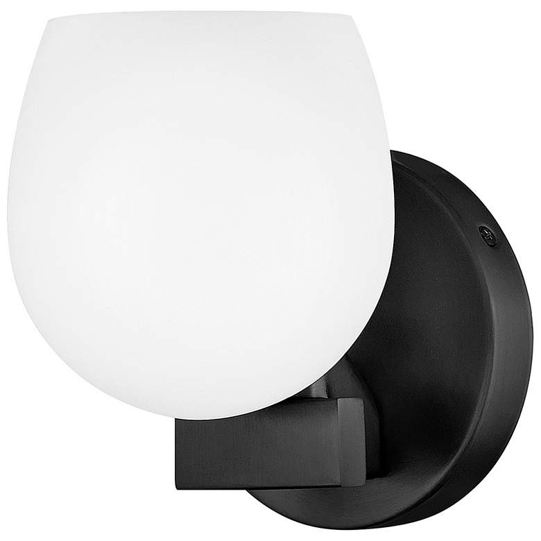 Image 2 Hinkley Bath Mae Small Single Light Sconce 5.25" Black more views
