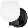 2_Hinkley Bath Mae Small Single Light Sconce 5.25" Black more views