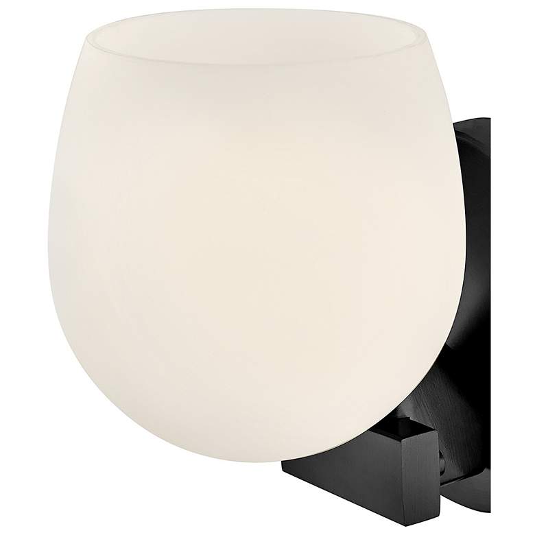 Image 3 Hinkley Bath Mae Small Single Light Sconce 5.25" Black more views