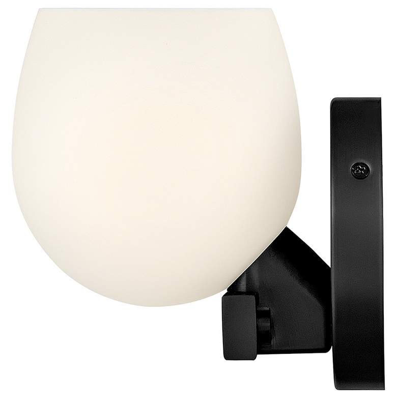 Image 4 Hinkley Bath Mae Small Single Light Sconce 5.25" Black more views