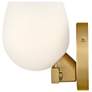 4_Hinkley Bath Mae Small Single Light Sconce 5.25" Lacquered Brass more views
