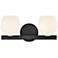 Hinkley Bath Mae Small Two Light Vanity 15" Black