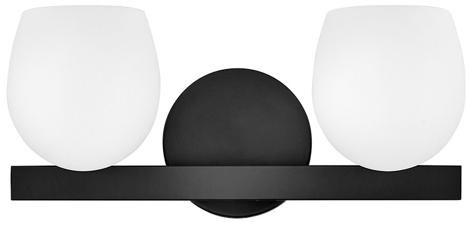 Image 2 Hinkley Bath Mae Small Two Light Vanity 15" Black more views