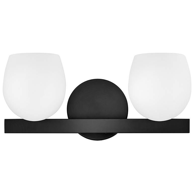 Image 2 Hinkley Bath Mae Small Two Light Vanity 15" Black more views