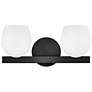 2_Hinkley Bath Mae Small Two Light Vanity 15" Black more views