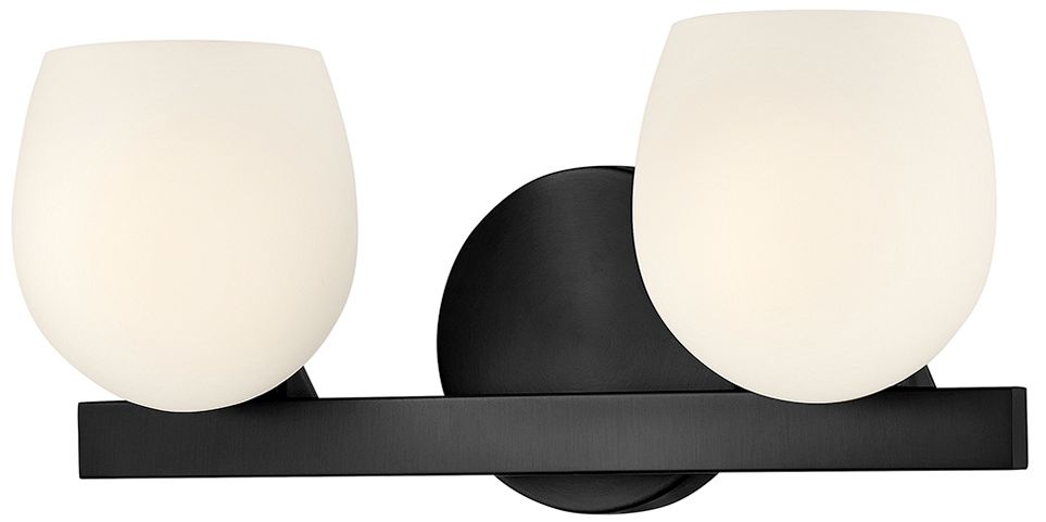 Image 5 Hinkley Bath Mae Small Two Light Vanity 15" Black more views