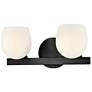 5_Hinkley Bath Mae Small Two Light Vanity 15" Black more views